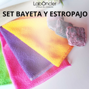 Set Bayeta y Estropajo Jabonoso