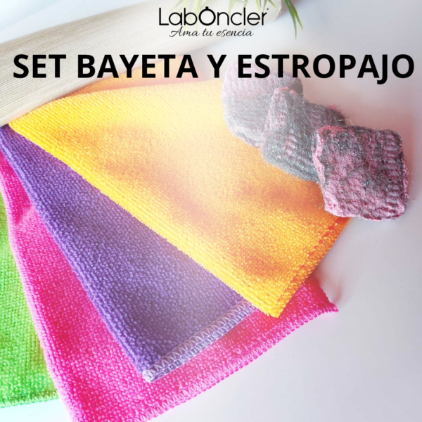 Set Bayeta y Estropajo Jabonoso