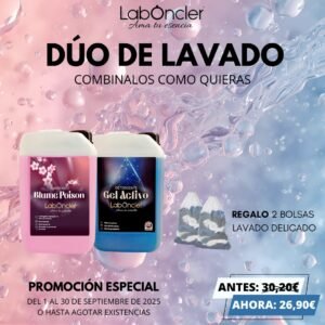 PACK DETERGENTE Gel Activo+SUAVIZANTE Blume Poison Laboncler-REGALO 2 bolsas lavado
