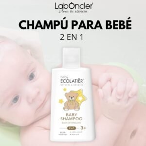 ECOLATIER Champú para bebés 2 en 1 Fácil desenredado 3+
