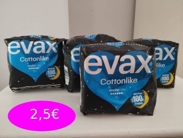 COMPRESAS EVAX NOCHE COTTONLIKE 11 U