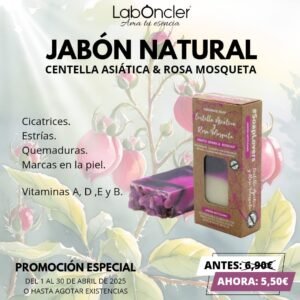 JABÓN Natural de Rosa Mosqueta y Centella Asiática