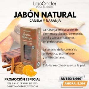 JABÓN Natural de Canela y Naranja