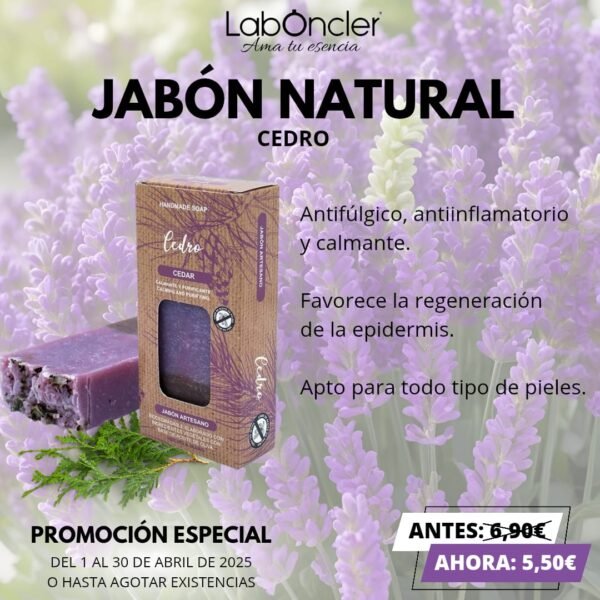 JABÓN Natural de Cedro