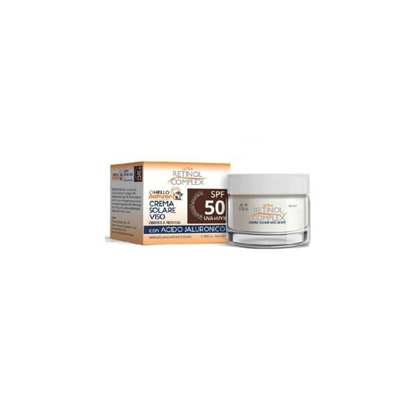 CREMA SOLAR SPF 50  CON ACIDO HIALURONICO 50ML