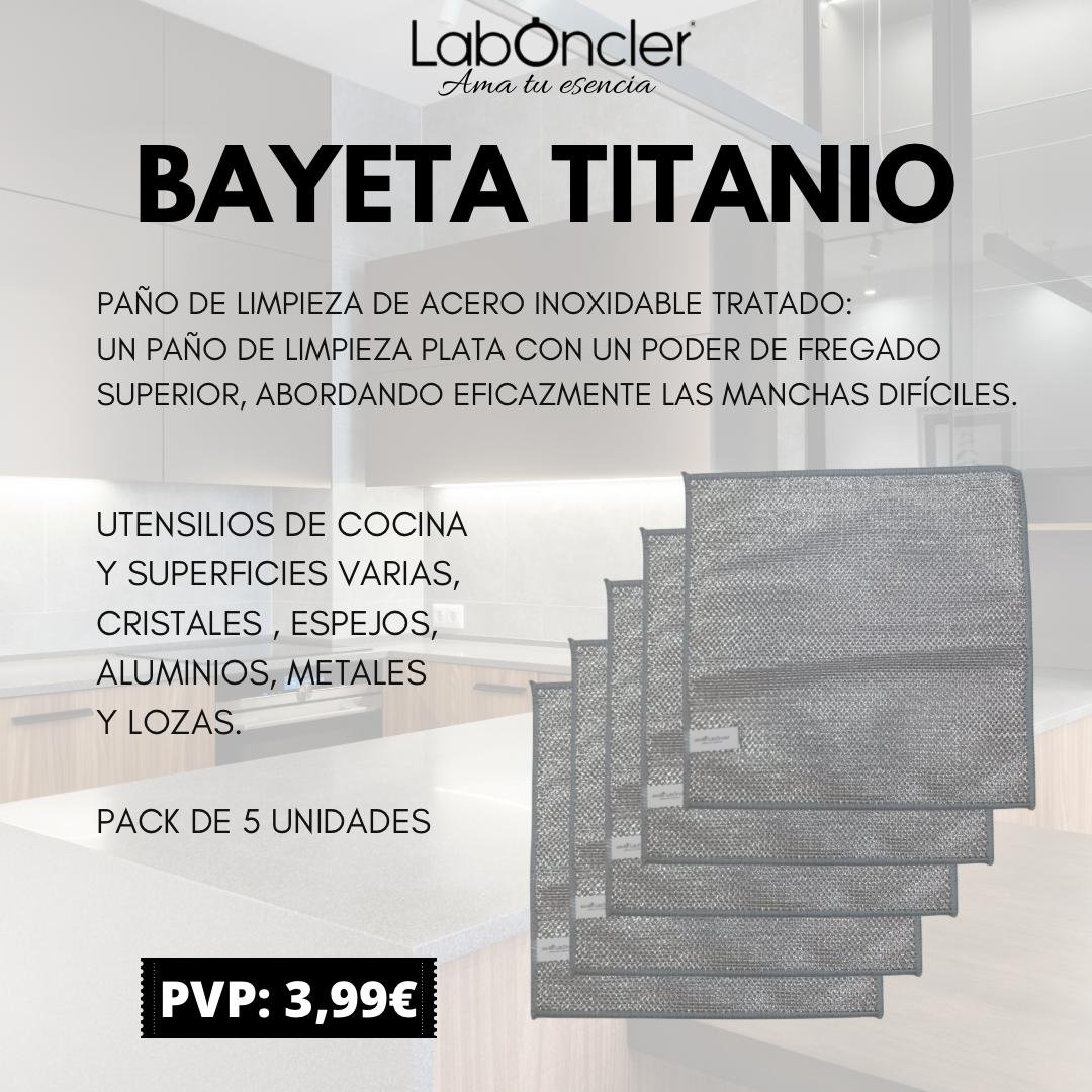 BAYETA TITANIO DE ACERO INOXIDABLE (PACK DE 5 UDS) - Imagen 2