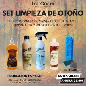 SET DE LIMPIEZA OTOÑO (ECO-JIN con DIFUSOR+CHRONOS+ELIXIR+BAYETA MICROFIBRA+EST.CON ESPONJA+EST.JABONOSO)