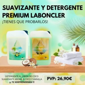 PACK DETERGENTE AL JABÓN DE COCO + SUAVIZANTE COCO DAMASCO