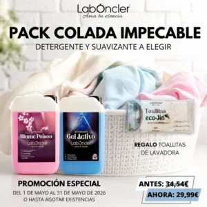 Pack Colada Implecable: Suavizante a elegir + Detergente a elegir + Nuevas Toallitas de Lavadora eco-Jin