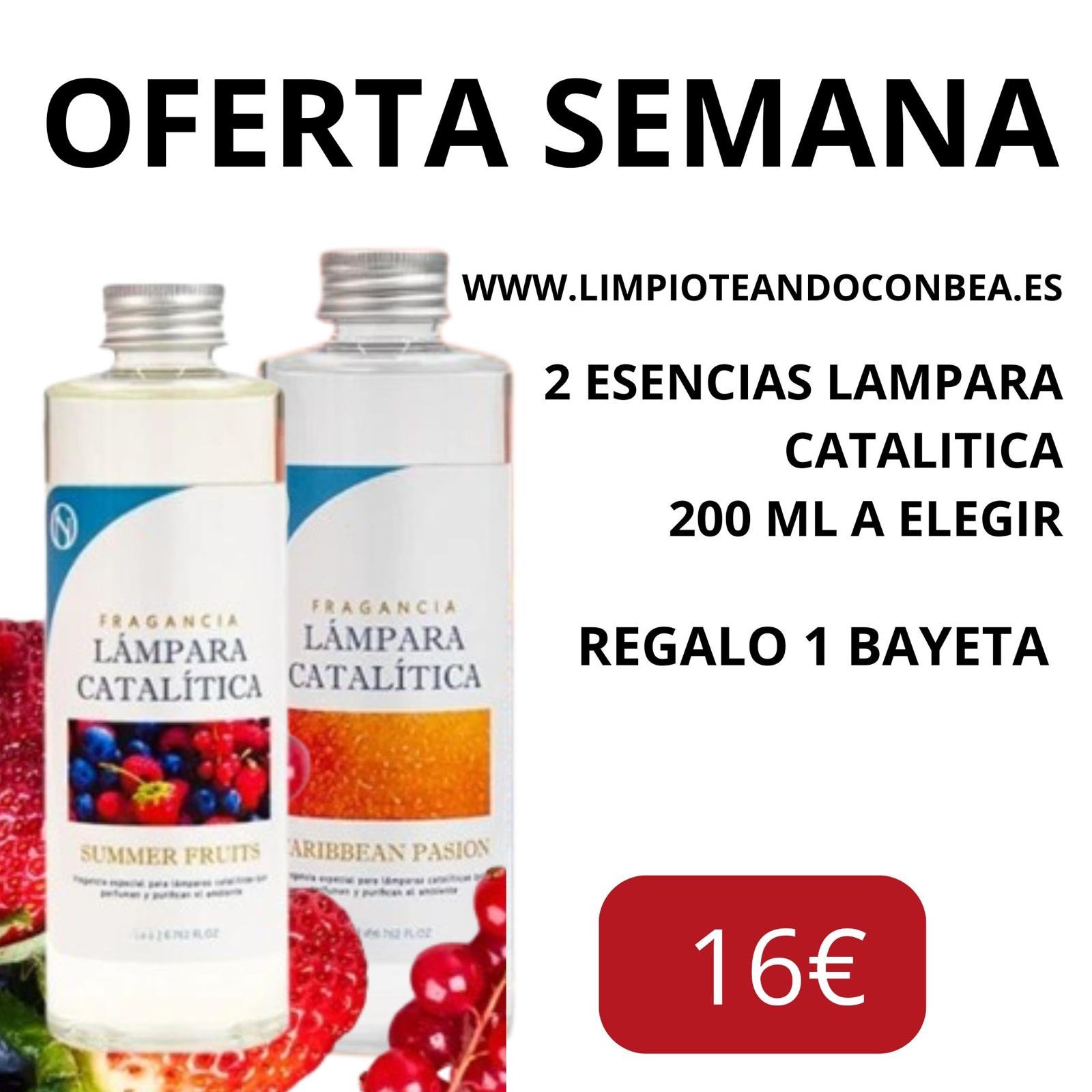 OFERTA DE LA SEMANA - 2 ESENCIAS DE LAMPARA CATALITICA 200 ML A ELEGIR