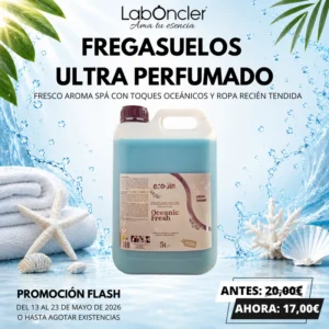 OFERTA FLASH - EDICIÓN LIMITADA: FREGASUELOS ULTRAPERFUMADO AROMA SPA CON TOQUES OCEÁNICOS Y ROPA RECIÉN TENDIDA