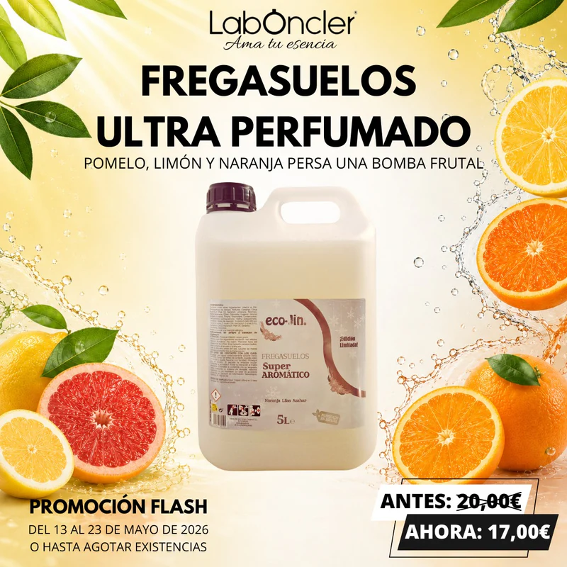 OFERTA FLASH - EDICIÓN LIMITADA: FREGASUELOS ULTRA PERFUMADO AROMA POMELO, LIMÓN Y NARANJA PERSA