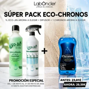 Super Pack Eco-Chronos: Eco-Jin 1L Aroma a Elegir + Difusor + Chronos Aroma a Elegir
