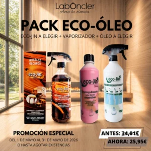 Super Pack eco-oleo: Eco-Jin Multiusos Aroma a Elegir + Difusor + Eco-Jin Óleo a Elegir